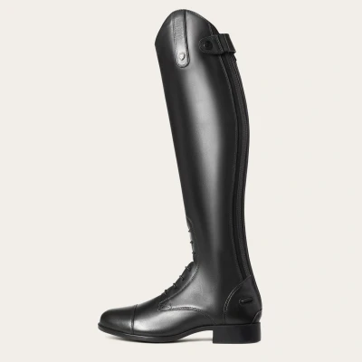 Image of ARIAT Womens Heritage Countour II Field Zip Long Riding Boots Black Lightweight , Black, 4.5 RS UK