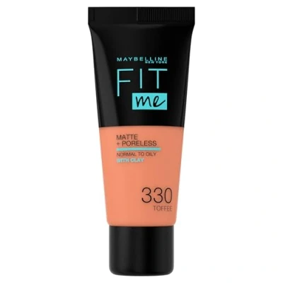 Image of Maybelline Fit Me! Matte and Poreless Foundation 30ml (Various Shades) 330 Toffee