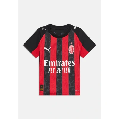 Image of Puma AC Milan HOME Jersey Replica Unisex Football shirt For kids, Size: 6y (5 6y), all time red/black