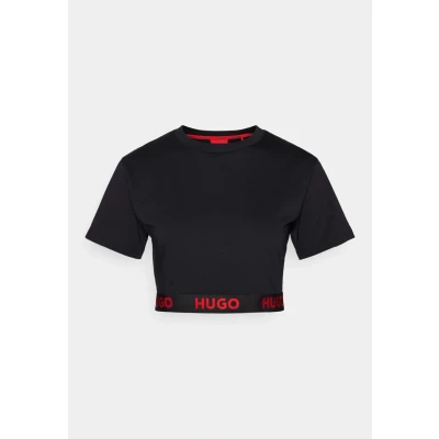 Image of HUGO Women&#039;s Sporty Logo_t Shirt Loungewear, Black1, M