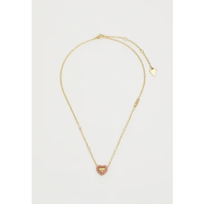 Image of Guess Beloved Necklace Yellow goldcoloured/pink, Women&#039;s, Size: One Size, gold coloured/pink