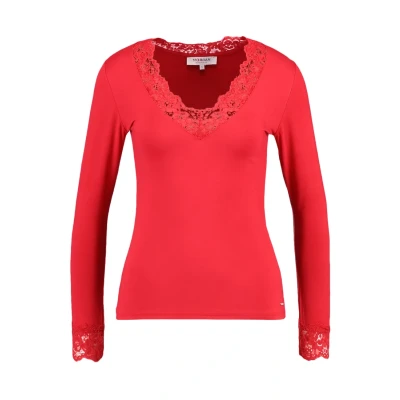 Image of Morgan Tracy Long sleeved top, Women&#039;s, Size: Medium, Tango red