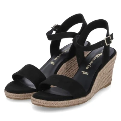 Image of Tamaris Espadrilles, Women&#039;s, Size: 4, Black shoes