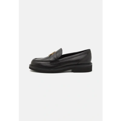 Image of Guess Shuttle Slipons, Women&#039;s, Size: 3, Black Leather