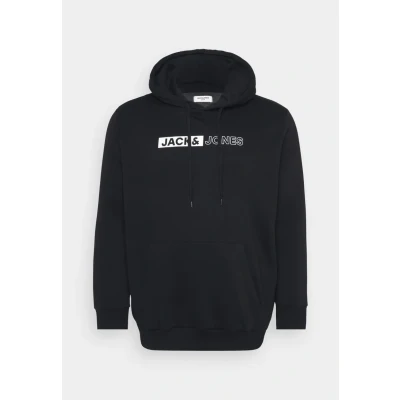 Image of Jack &amp; Jones Jjecorp LOGO HOOD PLAY Hoodie, Men&#039;s, Size: 3XL, Black