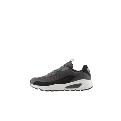 Image of Armani Exchange Bronx Trainers, Men&#039;s, Size: 8, Black/peat Imitation leather/ textile
