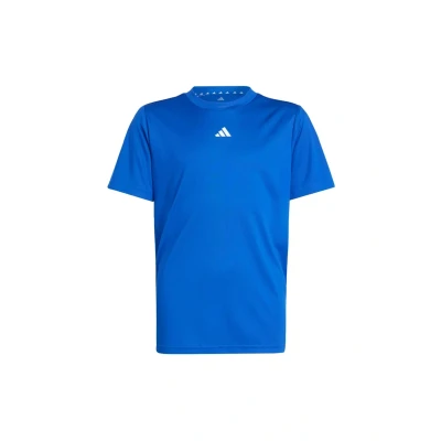 Image of adidas Performance Training Essential Junior Unisex Print Tshirt Royal blue white for kids, Size: 9 10y,