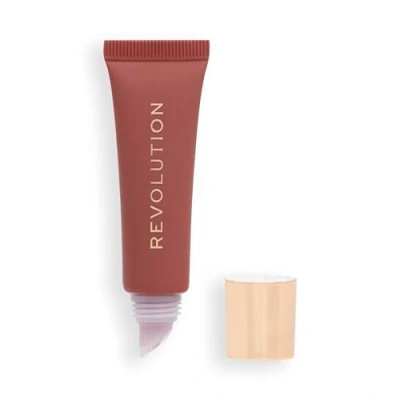 Image of Makeup Revolution Juicy Peptide Lip Balm (Various Shades) Nude Latte