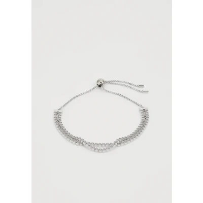 Image of Swarovski Matrix Bracelet white/silvercoloured, Women&#039;s, Size: Medium, White/silver coloured