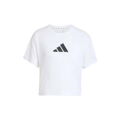 Image of adidas Performance Essentials BIG Print Tshirt, Women&#039;s, Size: Large, White