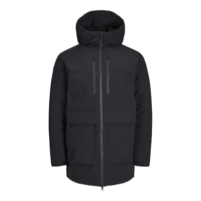 Image of JACK &amp; JONES Male Parka Parka, black, M