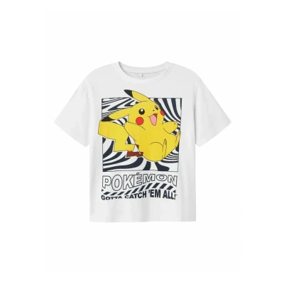 Image of Name it POKÉMON Print Tshirt for kids, Size: 7 8y, Bright white