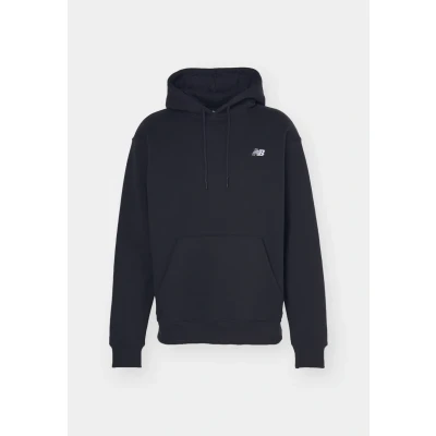 Image of New Balance Sport Essentials Small LOGO Brushed Hoodie Sweatshirt, Men&#039;s, Size: Medium, Black