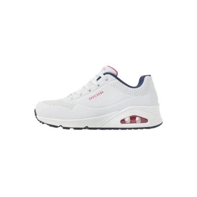 Image of Skechers Sport UNO Trainers, Women&#039;s, Size: 2, White/navy/red High quality imitation leather