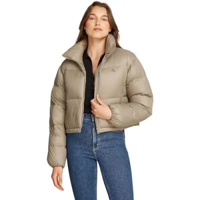 Image of Calvin Klein Jeans Down jacket, Women&#039;s, Size: XL, Brindle