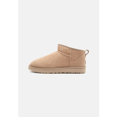 Image of UGG Classic Ultra MINI Ankle boots, Women&#039;s, Size: 9, Sand Leather