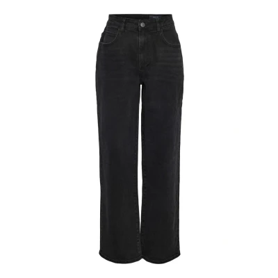 Image of Noisy May Nmjosie Straight leg jeans, Women&#039;s, Size: 25x30, Black denim