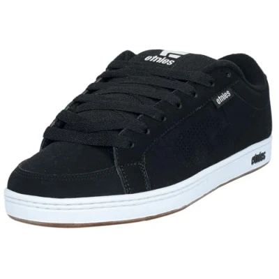 Image of Etnies Kingpin Skate shoes, Men&#039;s, Size: 65, Black/white/gum shoes