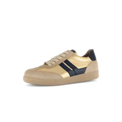 Image of Gabor Trainers, Women&#039;s, Size: 5, Caramel/gold/schw. Suede