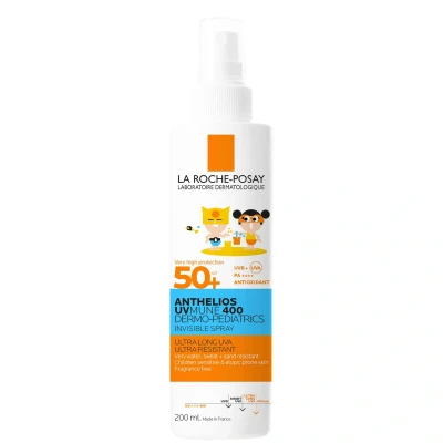 Image of La Roche Posay Anthelios UVMune 400 Dermo Pediatrics Invinsible Spray Kids SPF 50+ 200ml