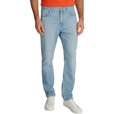 Image of Tommy Hilfiger Denton Straight leg jeans, Men&#039;s, Size: 36x32, Heron blue