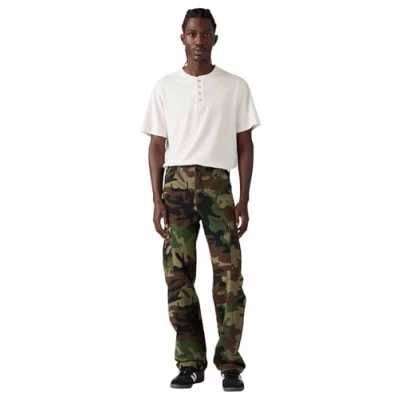 Image of Levi&#039;s XX Cargo Straight Pants trousers, Men&#039;s, Size: 28x32, Phalarope camo demitasse s twll