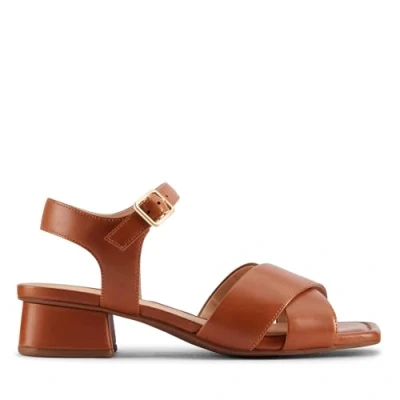 Image of Clarks Serina Cross Sandals, Women&#039;s, Size: 5, Tan Leather