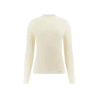 Image of White Wool Women Sweater