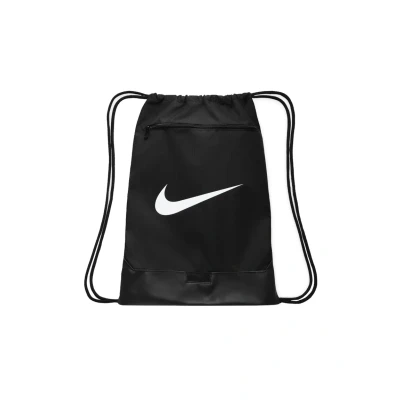 Image of Nike Performance Brsla Drawstring sports bag, Size: One Size, Black/black/white