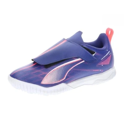 Image of Puma Ultra PLAY TT JR Astro turf trainers for kids, Size: 1.5, Lapis lazuli/white/sunset glow Synthetics
