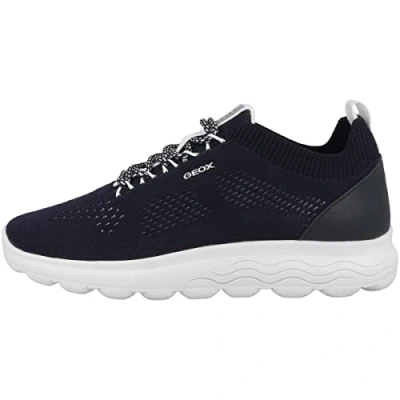 Image of Geox Women&#039;s D Spherica Sneakers, 4 UK, Navy, UK