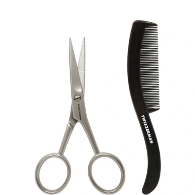 Image of Tweezerman G.E.A.R. Moustache Scissors &amp; Comb