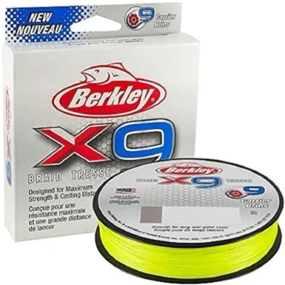 Image of Berkley X9™ Braid Flame Green 0,14mm (150m) Braided fishing line