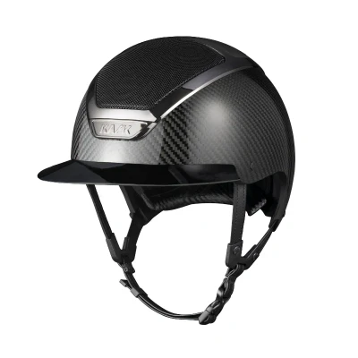Image of Kask Star Lady Carbon Shine Riding Hat Black 63cm Horse Equestrian