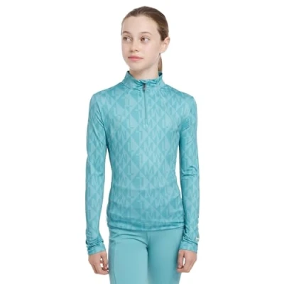 Image of LeMieux Young Rider Clea Childrens Base Layer Lagoon