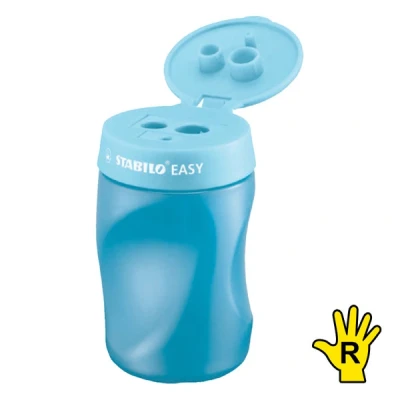Image of Ergonomic Container Sharpener STABILO EASYsharpener 3 in 1 Right Handed Blue