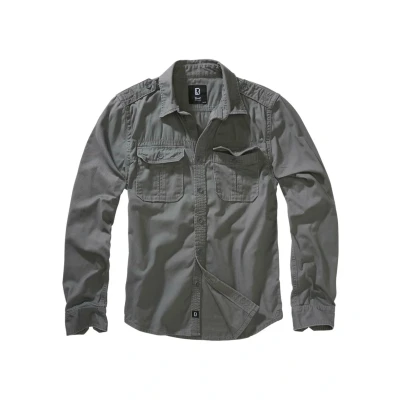Image of Brandit Vintage Shirt, Men&#039;s, Size: XXL, Charcoal grey
