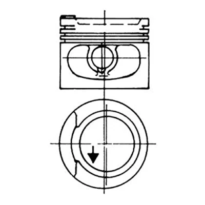 Image of Piston KOLBENSCHMIDT 93928620