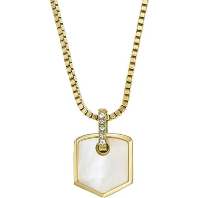 Image of Fossil Necklace Heritage goldcoloured, Women&#039;s, Size: One Size, Gold coloured