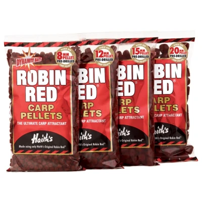 Image of Dynamite Carp pellets &#039;Robin Red&#039; 15mm (900g) Fishing