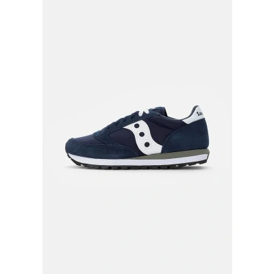 Image of Saucony JAZZ Original Unisex Trainers, Size: 5, Navy/white Textile/synthetics