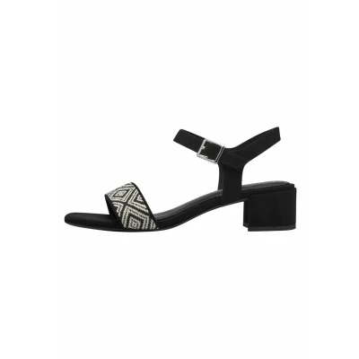 Image of Marco Tozzi Sandals, Women&#039;s, Size: 4, Black comb Textile