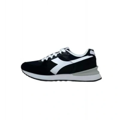 Image of Diadora Fenice Trainers, Men&#039;s, Size: 8, Black Leather and textile