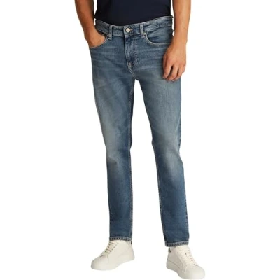 Image of Tommy Jeans Men&#039;s Tapered, Denim (Denim Dark), 28W / 30L