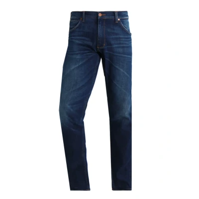 Image of Wrangler Greensboro Straight leg jeans darkblue denim, lightblue Men&#039;s, Size: 33x32, Dark/blue denim/light/blue denim