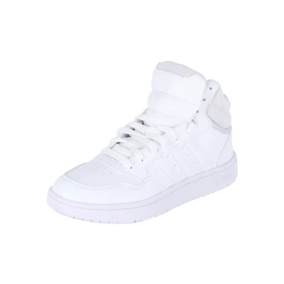 Image of adidas Women&#039;s Hoops 3.0 Mid Classic Sneaker, Ftwr White Dash Grey, 7 UK