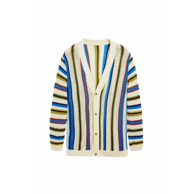Image of Desigual Cardigan, Men&#039;s, Size: Medium, Beige