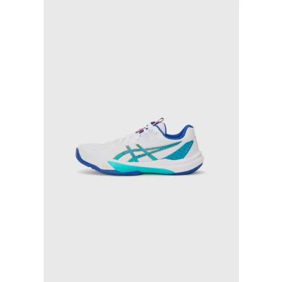 Image of Asics SKY Elite 3 Volleyball shoes, Men&#039;s, Size: 13, White/blue shoes