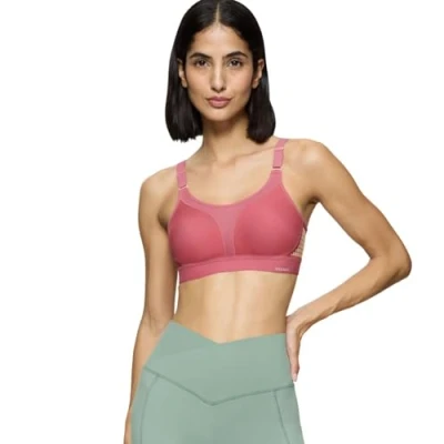 Image of triaction by Triumph Extreme LITE NON Wired High support sports bra, Women&#039;s, Size: 38E, Salsa