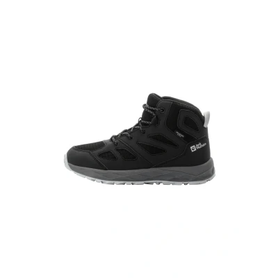 Image of Jack Wolfskin Woodland 2 Texapore MID Hiking shoes for kids, Size: 5, Phantom Synthetics/textile